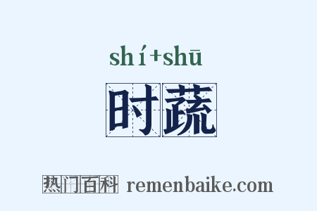 时蔬是什么意思的图片